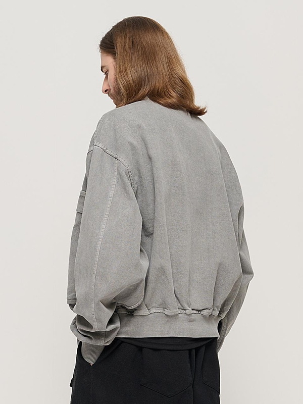 VINTAGE PIGMENT POCKET POINT WORK JACKET (GRAY)