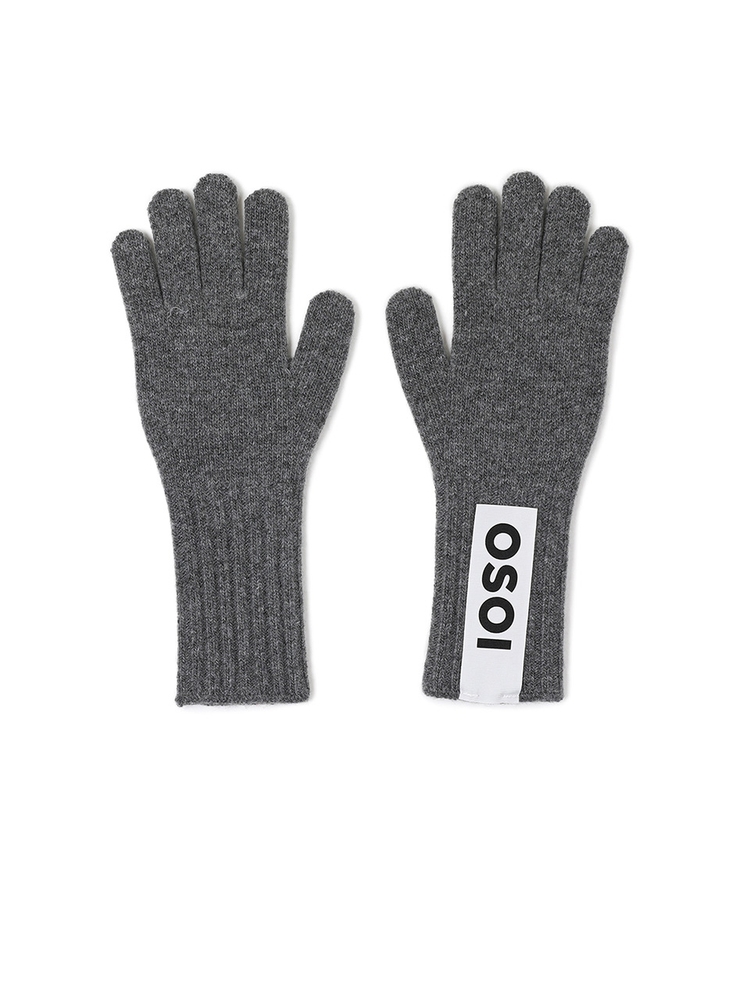 HEART PATCH GLOVE [CHARCOAL]