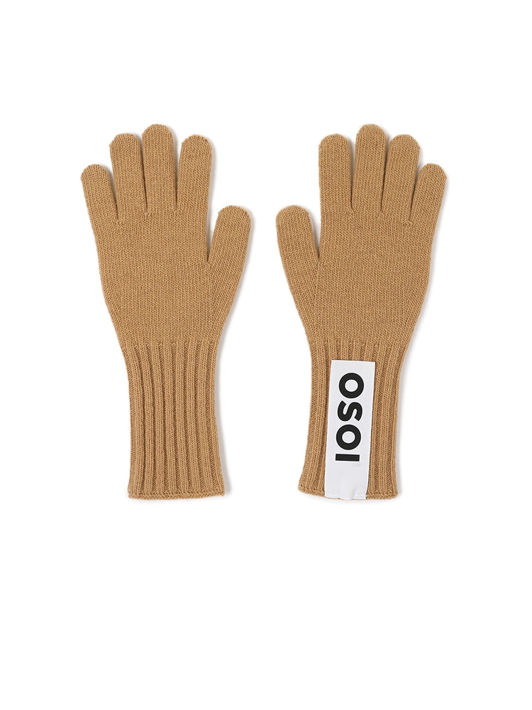 HEART PATCH GLOVE [CAMEL]