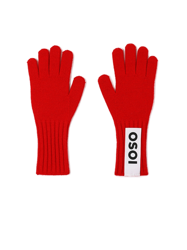 HEART PATCH GLOVE [RED]