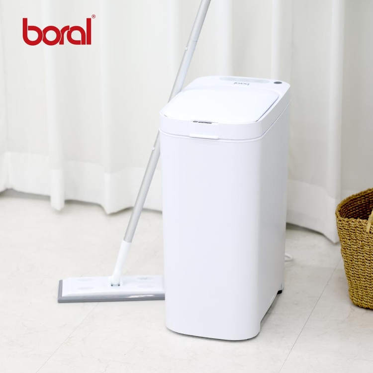 [BORAL] 보랄 2in1 자동흡입 더 데일리 자동 센서 진공 쓰레기통 15L BR-JV400