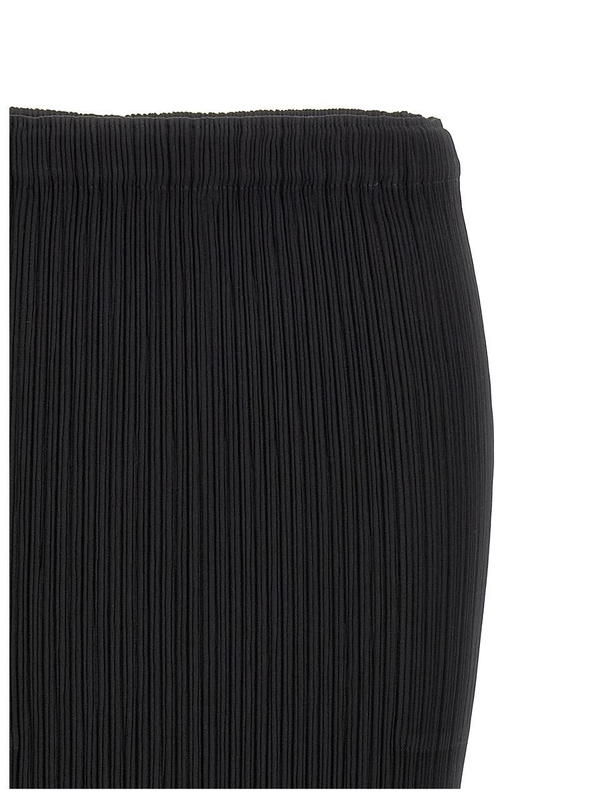 이세이미야케 FW24 Hatching Pleats skirt IM48FG12215 Black  