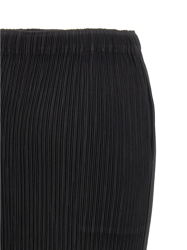 이세이미야케 FW24 Hatching Pleats skirt IM48FG12215 Black  