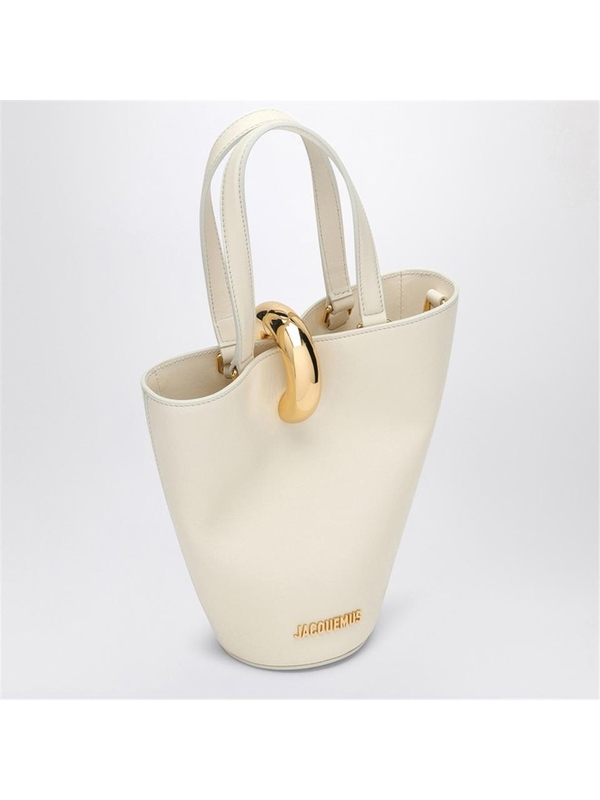 자크뮈스 FW24 JACQUEMUS Le Petit Bambola light ivory mini bag 24H243BA3893173 White