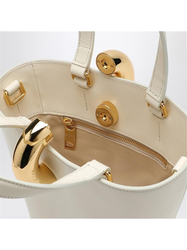 자크뮈스 FW24 JACQUEMUS Le Petit Bambola light ivory mini bag 24H243BA3893173 White