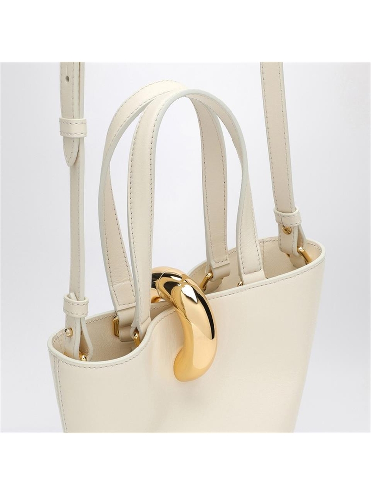 자크뮈스 FW24 JACQUEMUS Le Petit Bambola light ivory mini bag 24H243BA3893173 White