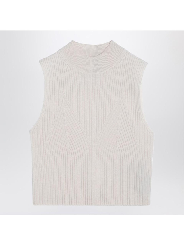 캘빈 클라인 FW24 Calvin Klein Ribbed wool waistcoat K20K207985WO White