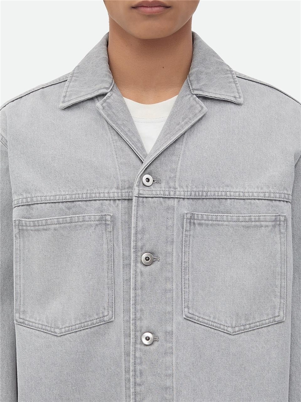 보테가베네타 FW24 Bottega Veneta Shirts Grey 802371V4LP01493 Grey