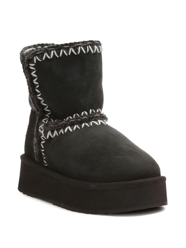 엠오유 FW24 Mou Boots Black FW681003ABKBK Black