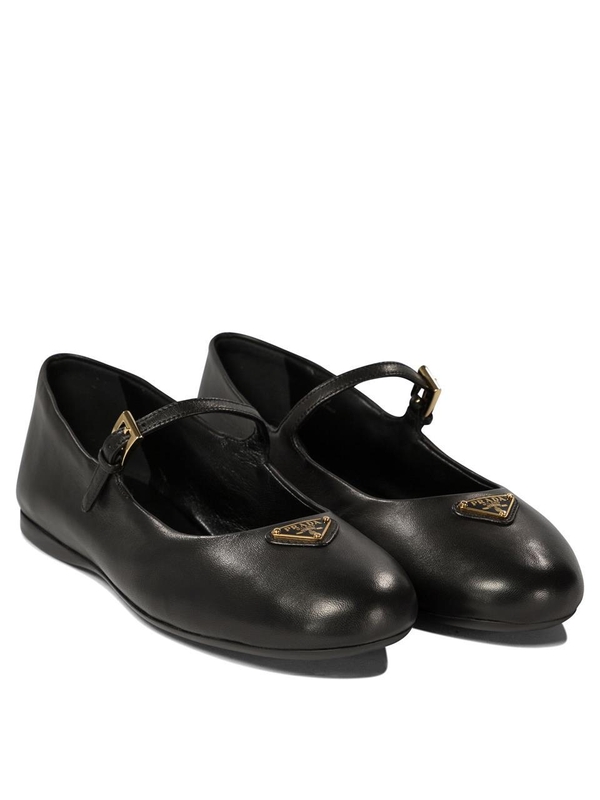 프라다 SS25 Nappa ballet flats 1F567N038F0002 F 005 Black  