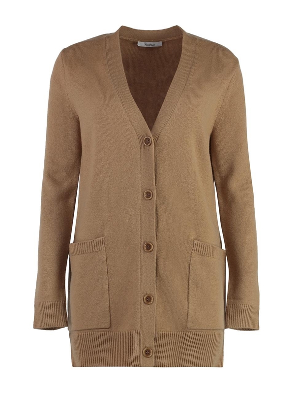 막스마라 FW24 Villar Wool and cashmere cardigan VILLAR2421346052600_025 Camel