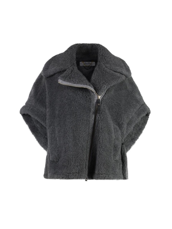 막스마라 FW24 Newmanto vegan fur jacket NEWMANTO22424736282600_001 grey