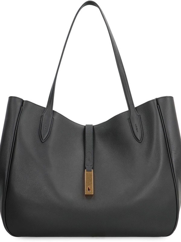 폴로 랄프로렌 FW24 Polo ID leather tote 428935220_002 black