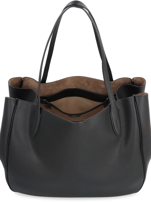 폴로 랄프로렌 FW24 Polo ID leather tote 428935220_002 black