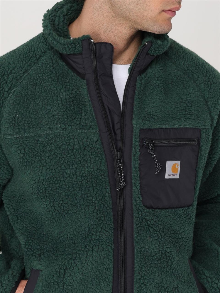 칼하트 FW24 Carhartt Wip Logo Fleece Jacket I025120 2IPXX Green