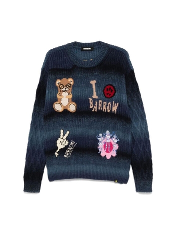 배로우 FW24 Sweater Barrow F4BWUAJP048  126 BLUE