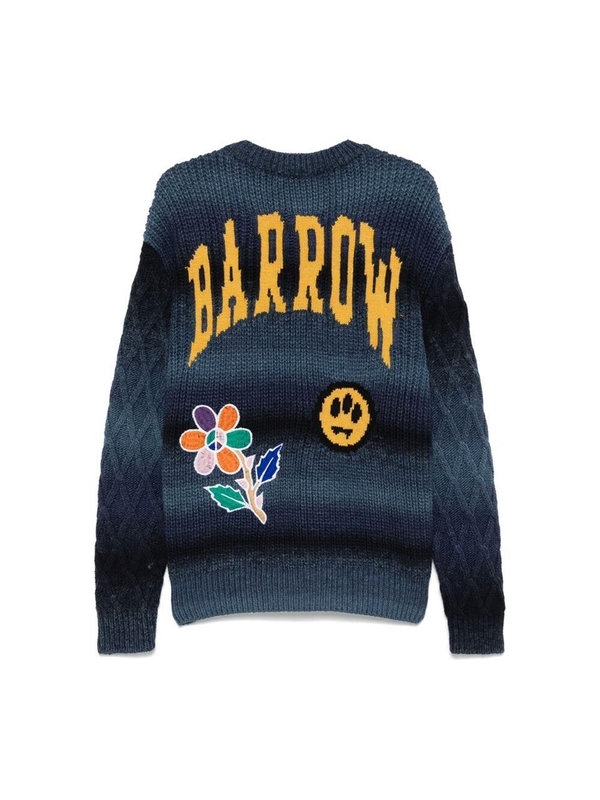 배로우 FW24 Sweater Barrow F4BWUAJP048  126 BLUE