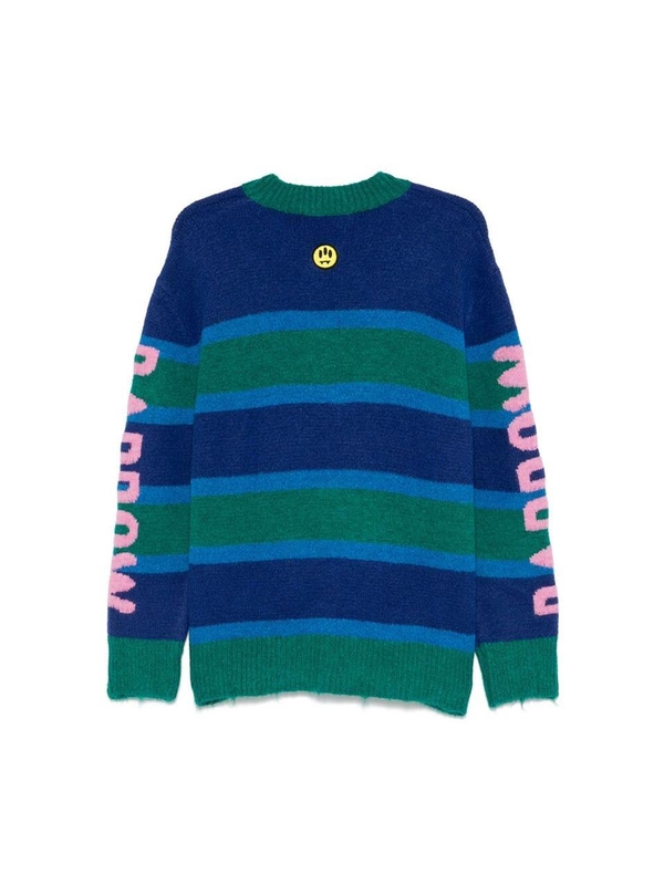 배로우 FW24 Sweater Barrow F4BWUAJP049  140 BLUE/GREEN