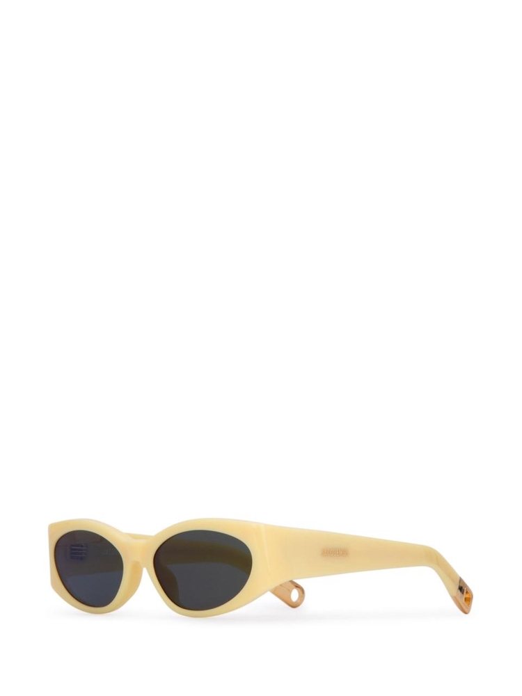 자크뮈스 SS24 JACQUEMUS SUNGLASSES JAC4C4SUN OVALOYELLOWYGGREEN PALEYELLOW