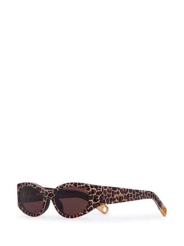 자크뮈스 SS24 JACQUEMUS SUNGLASSES JAC4C2SUN OVALOLEOPARDYGBROWN PRINTLEOPARDBROWN