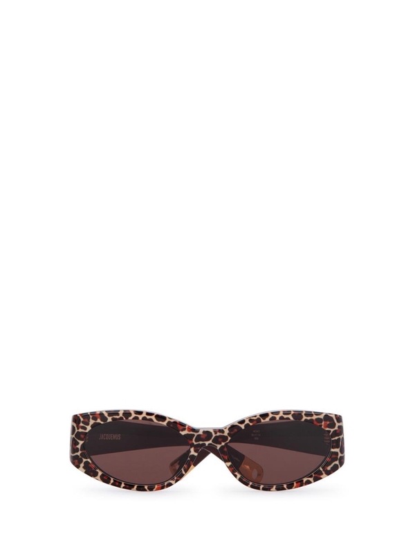 자크뮈스 SS24 JACQUEMUS SUNGLASSES JAC4C2SUN OVALOLEOPARDYGBROWN PRINTLEOPARDBROWN