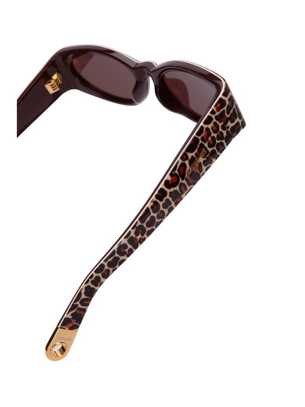 자크뮈스 SS24 JACQUEMUS SUNGLASSES JAC4C2SUN OVALOLEOPARDYGBROWN PRINTLEOPARDBROWN