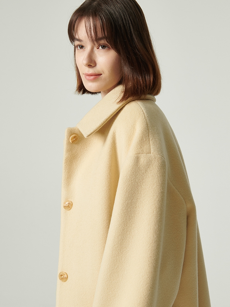 CLARE Cashmere Coat (French Vanilla)