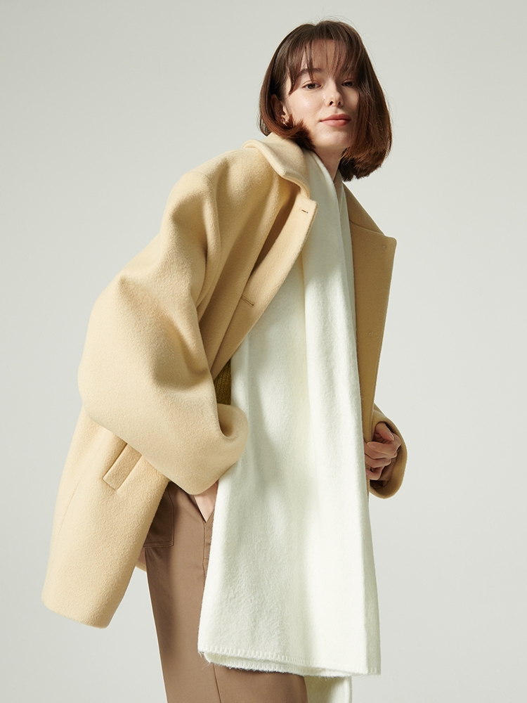 CLARE Cashmere Coat (French Vanilla)