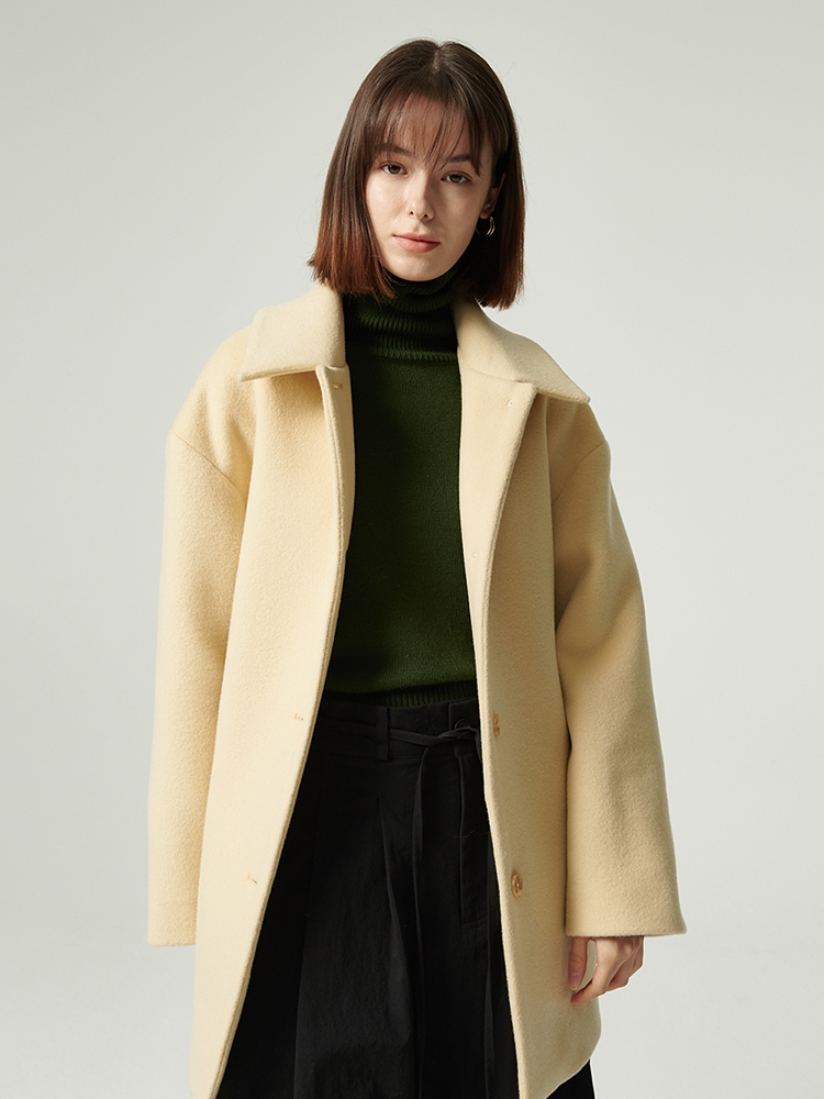 CLARE Cashmere Coat (French Vanilla)