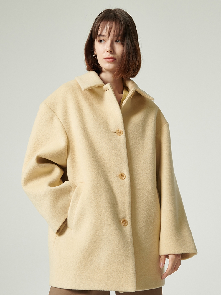 CLARE Cashmere Coat (French Vanilla)