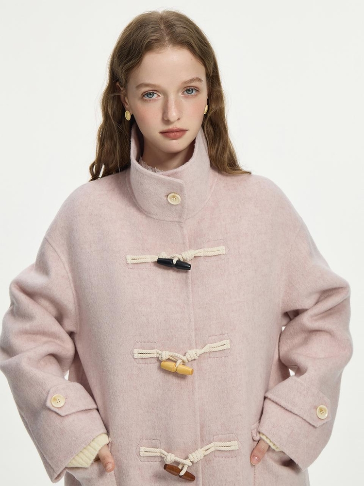 12/04예약배송_WD_Horn button stand collar coat_PINK