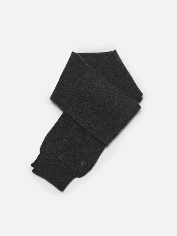 Classic knit muffler Charcoal