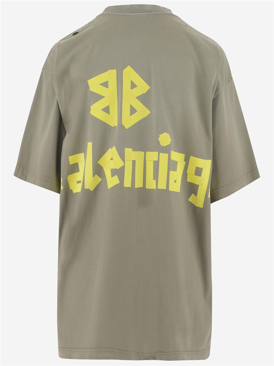 Yellow balenciaga t shirt cheap