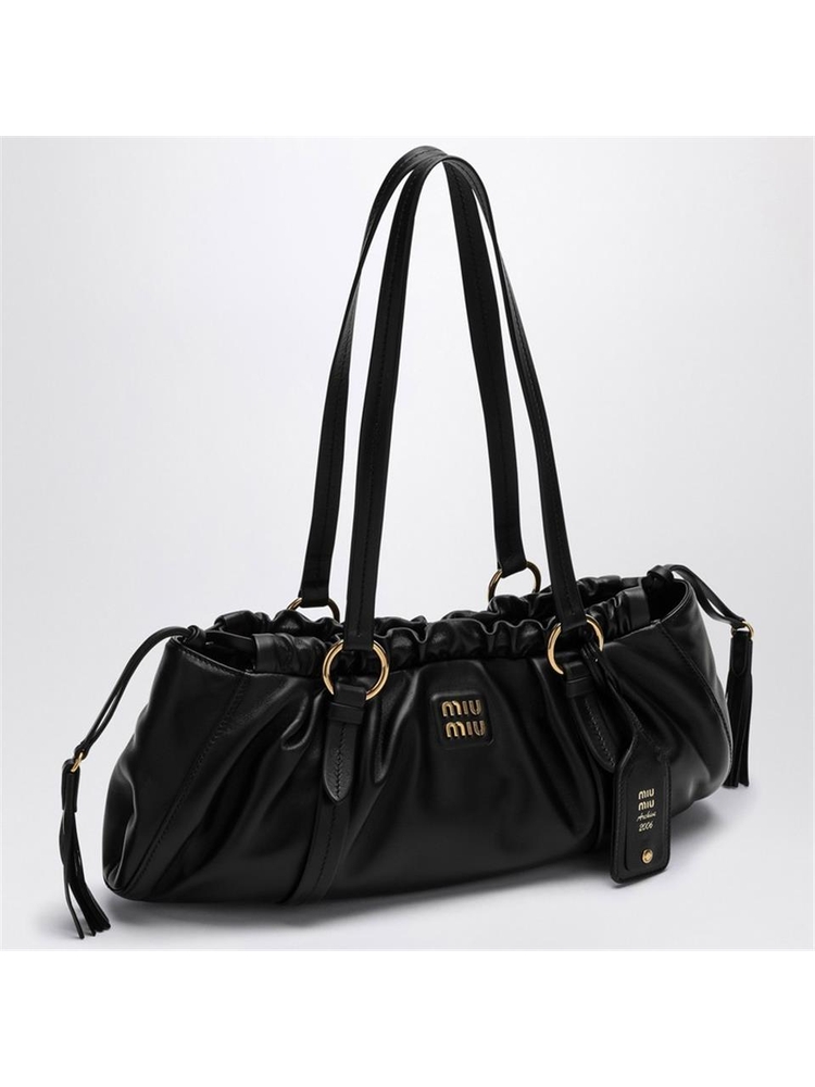 미우미우 FW24 Miu Miu Joie black nappa bag 5BG289MOO2CSW Black