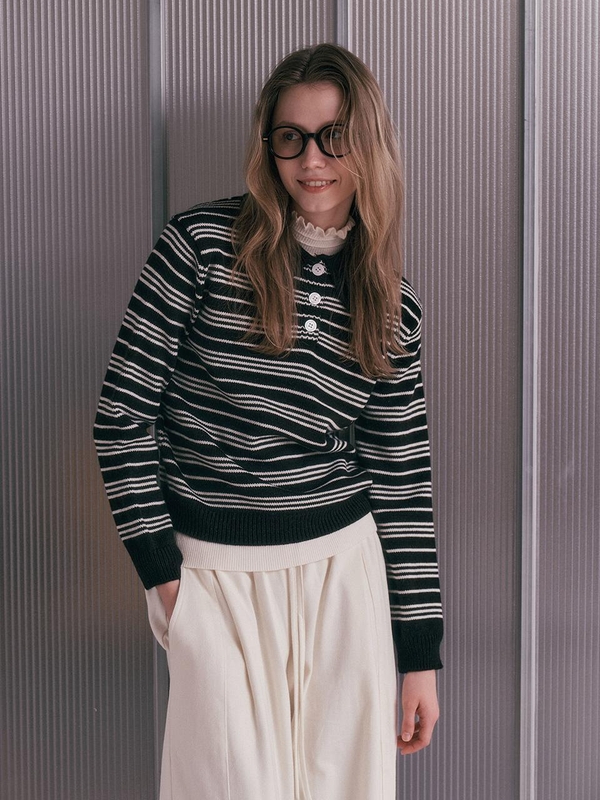 AR_Striped collar knit sweater_3color