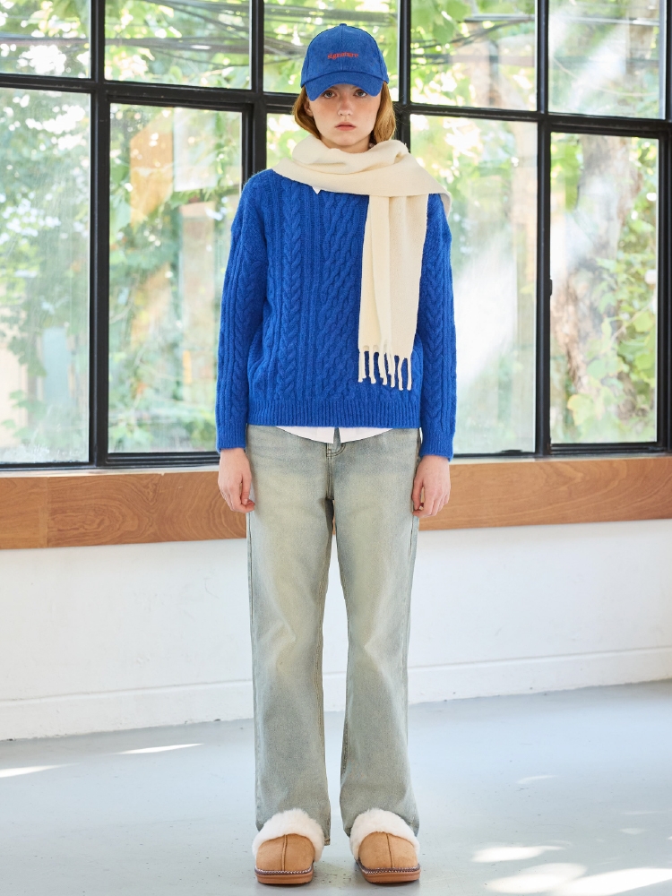 JUICY ROUND KNIT / BLUE