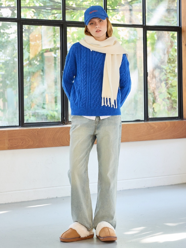 JUICY ROUND KNIT / BLUE