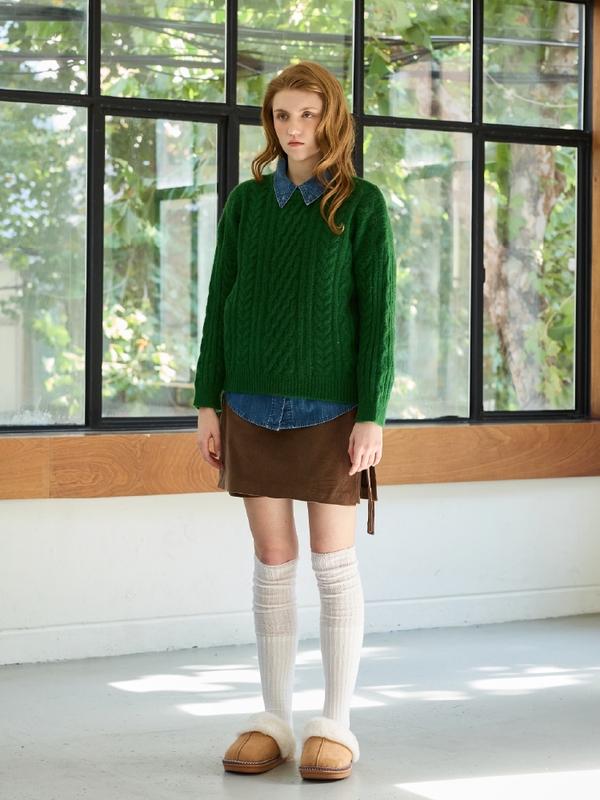 JUICY ROUND KNIT / GREEN