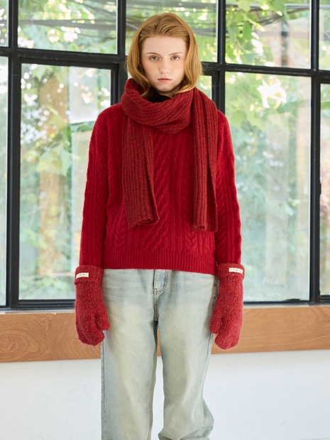 JUICY ROUND KNIT / RED