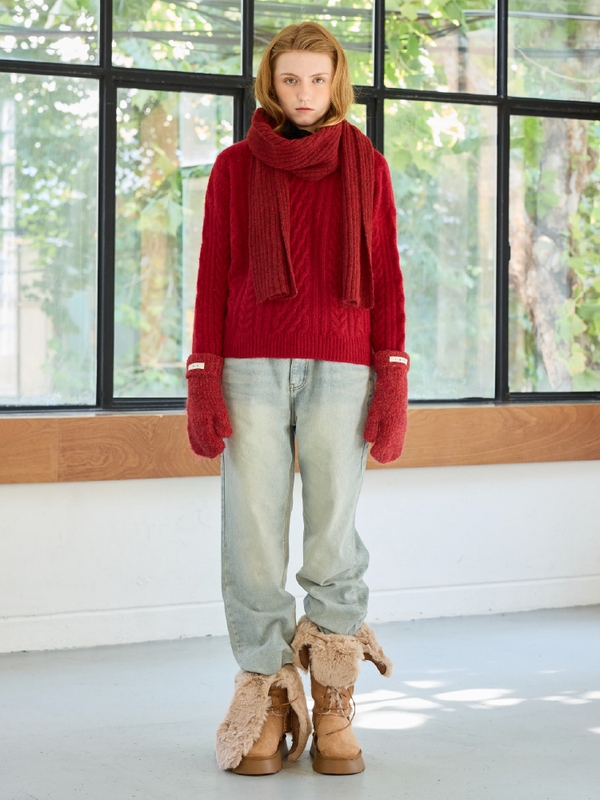 JUICY ROUND KNIT / RED