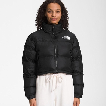 노스페이스 여성 눕시 Nuptse 숏 패딩 자켓 TNF Black