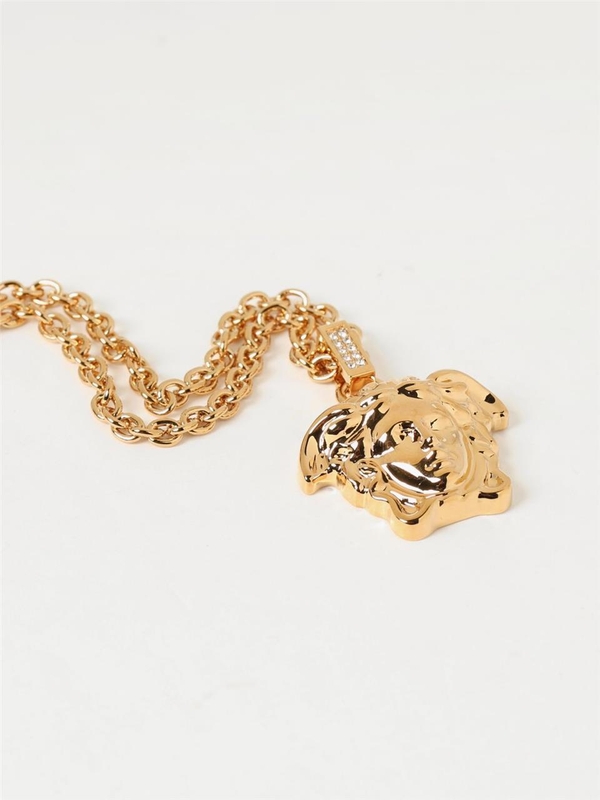 베르사체 FW24 Medusa Versace Brass Pendant Necklace DG1I125DJMX KCVO Gold