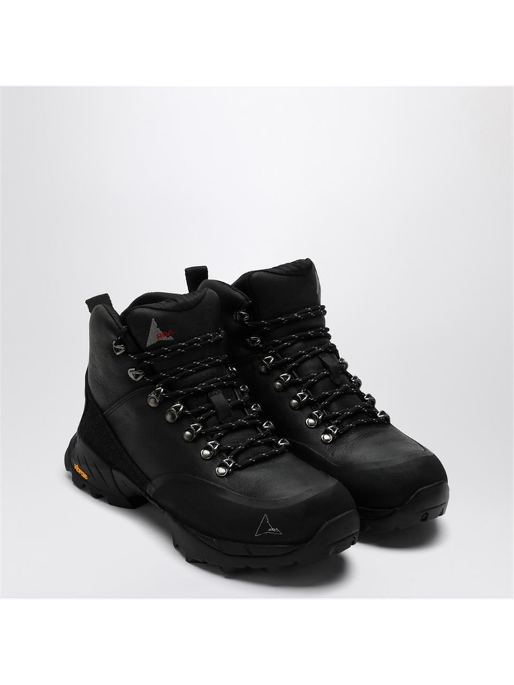 로아 FW23 ROA Andreas black lace up boot LE10NY Black