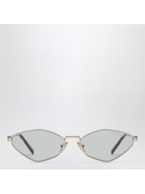 미우미우 FW24 Miu Miu Miu Regard gold/light green sunglasses 0MU56ZSMET Grey