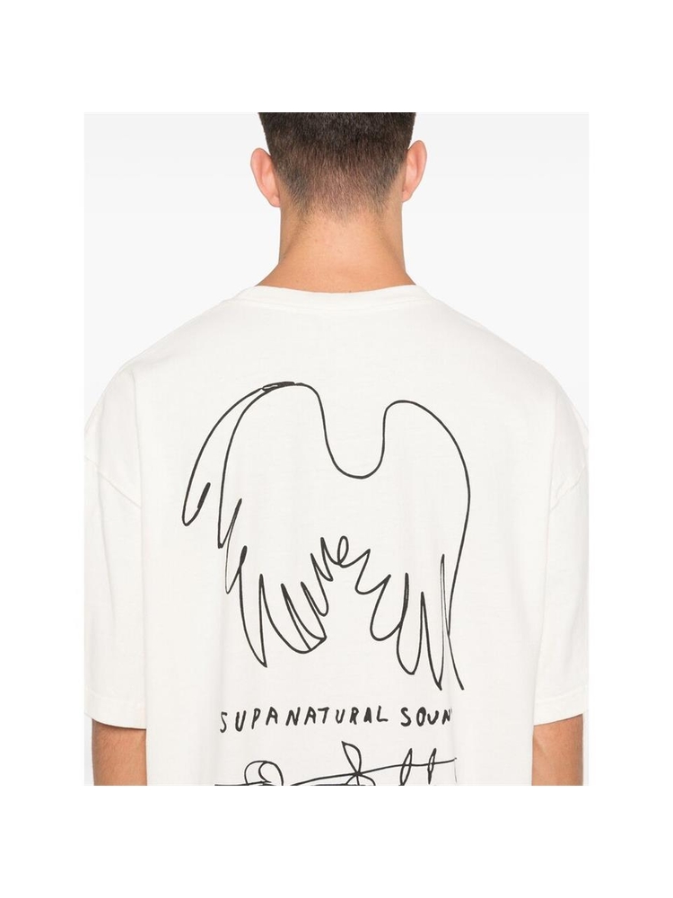 데우스 엑스 마키나 FW24 T-shirt Deus DMF241711B HAUNTOLOGY WHITE WHITE