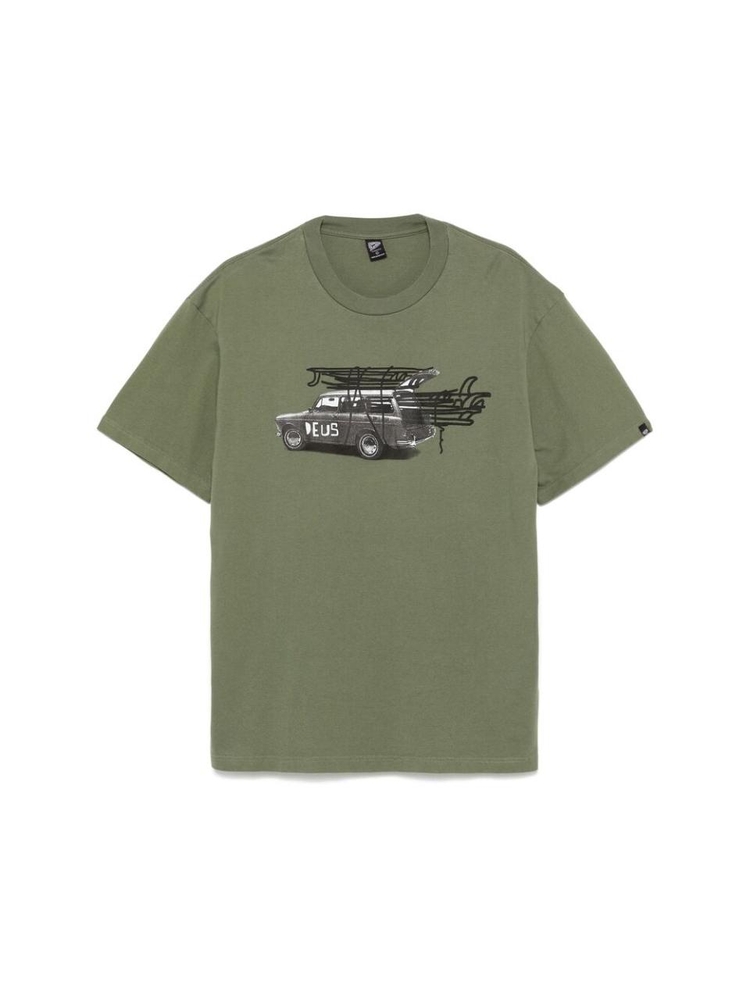 데우스 엑스 마키나 FW24 T-shirt Deus DMF241747E SURWAGON PINE GREEN