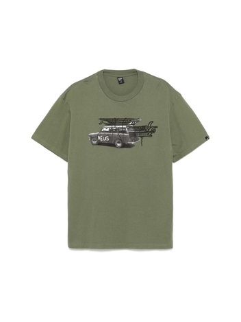 데우스 엑스 마키나 FW24 T-shirt Deus DMF241747E SURWAGON PINE GREEN