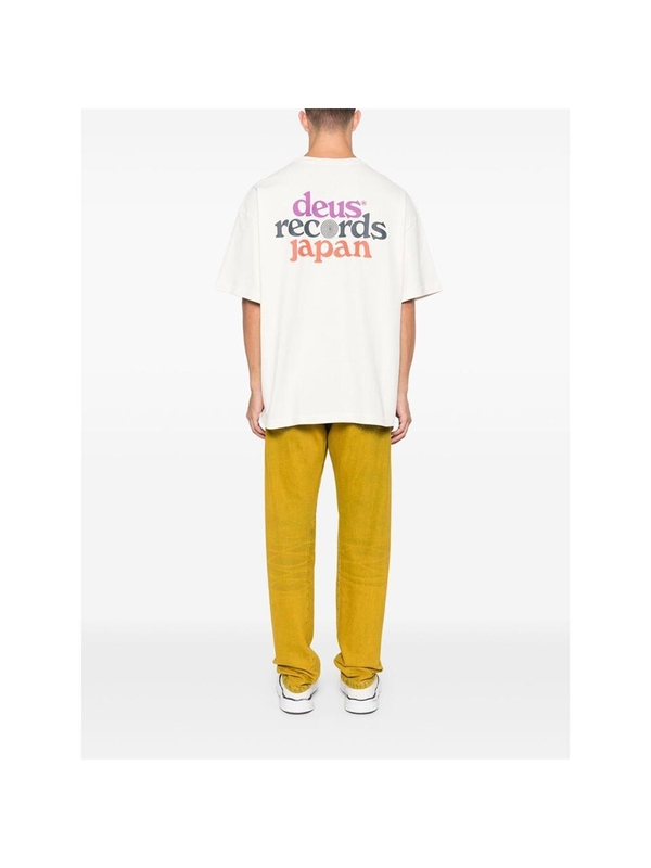 데우스 엑스 마키나 FW24 T-shirt Deus DMF241762 STRATA WHITE WHITE