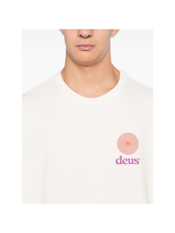 데우스 엑스 마키나 FW24 T-shirt Deus DMF241762 STRATA WHITE WHITE