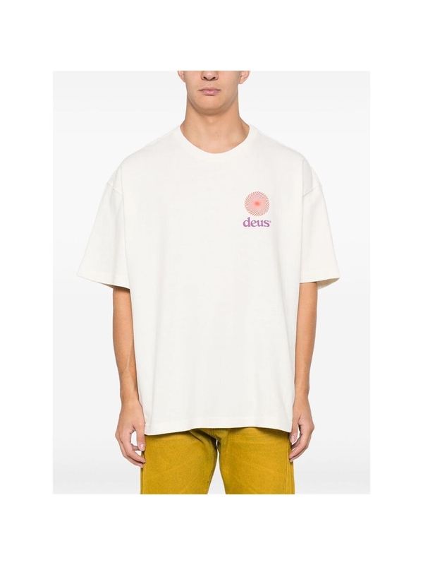 데우스 엑스 마키나 FW24 T-shirt Deus DMF241762 STRATA WHITE WHITE